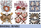 Baseball Mama DTF Transfer Bundle | Coquette Bow, Game Day Designs