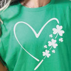 Show off your St. Patrick’s Day spirit with this adorable heart-shaped design, featuring clovers and shamrocks to bring a touch of luck and love to your wardrobe! Available in green or white, this ready-to-press DTF transfer is the perfect way to create festive and stylish t-shirts for the holiday. Whether you’re gearing up for a St. Paddy’s Day party, wearing it to work, or celebrating with friends, this heart with clovers will make your outfit shine. Green