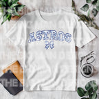 ASTROS Faux Embroidery Appliqué with Toile Design DTF Transfer

Give your shirts a vintage-meets-trendy vibe with this ASTROS Faux Embroidery Appliqué DTF Transfer featuring a toile fabric-inspired design! This high-quality direct-to-film (DTF) transfer mimics the look of embroidered appliqué with a faux quilted baseball and a delicate coquette bow, all in classic Astros blues, oranges, and whites. on white