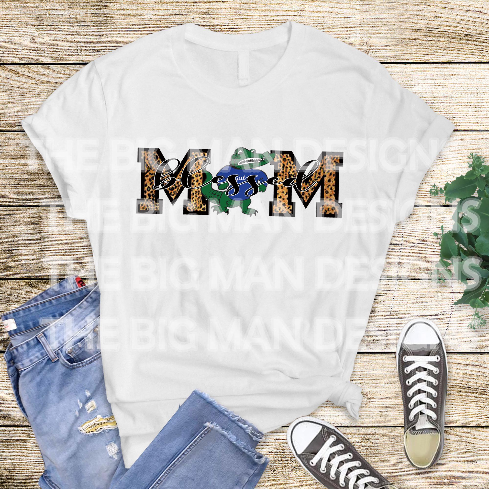 🐊 Celebrate your gator pride with our "Blessed Gator Mom" shirt! Perfect for supporting your favorite team, showing school spirit, or rocking casual mom style with a pop of fun color.