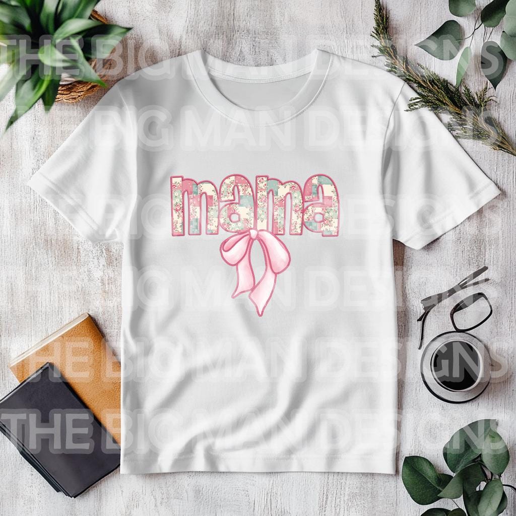 Mama Faux Quilted Embroidered Tee – Pastel DTF Printed Shirt with Coquette Bow

✨ Product Description: ✨
Celebrate motherhood in style with our Mama Faux Quilted Embroidered Tee. This beautifully crafted shirt features an elegant pastel design with intricate faux quilted details and a charming coquette bow—perfect for expressing mama pride. Printed using advanced Direct-to-Film (DTF) technology on premium fabric, this tee delivers a vibrant, long-lasting finish with a soft, comfortable feel.