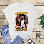 Custom Senior Graduation DTF Transfers featuring personalized photo designs in red, blue, yellow, black, and orange school colors with "Senior 2025" and "Congratulations" text for DIY graduation shirts.