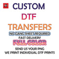 🎨 Have a design ready and need it printed? Let us take care of it!
Our Custom DTF Transfer Printing Service makes it EASY to bring your designs to life. Just upload your high-quality PNG file and we’ll print your custom DTF transfer — no gang sheet required — and ship it ready for you to press!