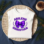 Purple Cheer Bow School Spirit Shirt or Sweatshirt