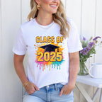 Add some color to your Class of 2025 celebration with this Paint Splash Graduation DTF Transfer! Featuring bold lettering, a graduation cap, and dripping neon paint splashes, this design is perfect for standout senior shirts.