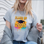Add some color to your Class of 2025 celebration with this Paint Splash Graduation DTF Transfer! Featuring bold lettering, a graduation cap, and dripping neon paint splashes, this design is perfect for standout senior shirts.