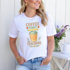 Cute Coffee Teacher Shirt Design for Sublimation