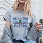 Close-up of Gator DTF transfer on white background