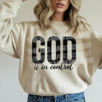 God Is In Control DTF Transfer | Faith Christian Heat Transfer | Inspirational Shirt Print Ready-to-Press