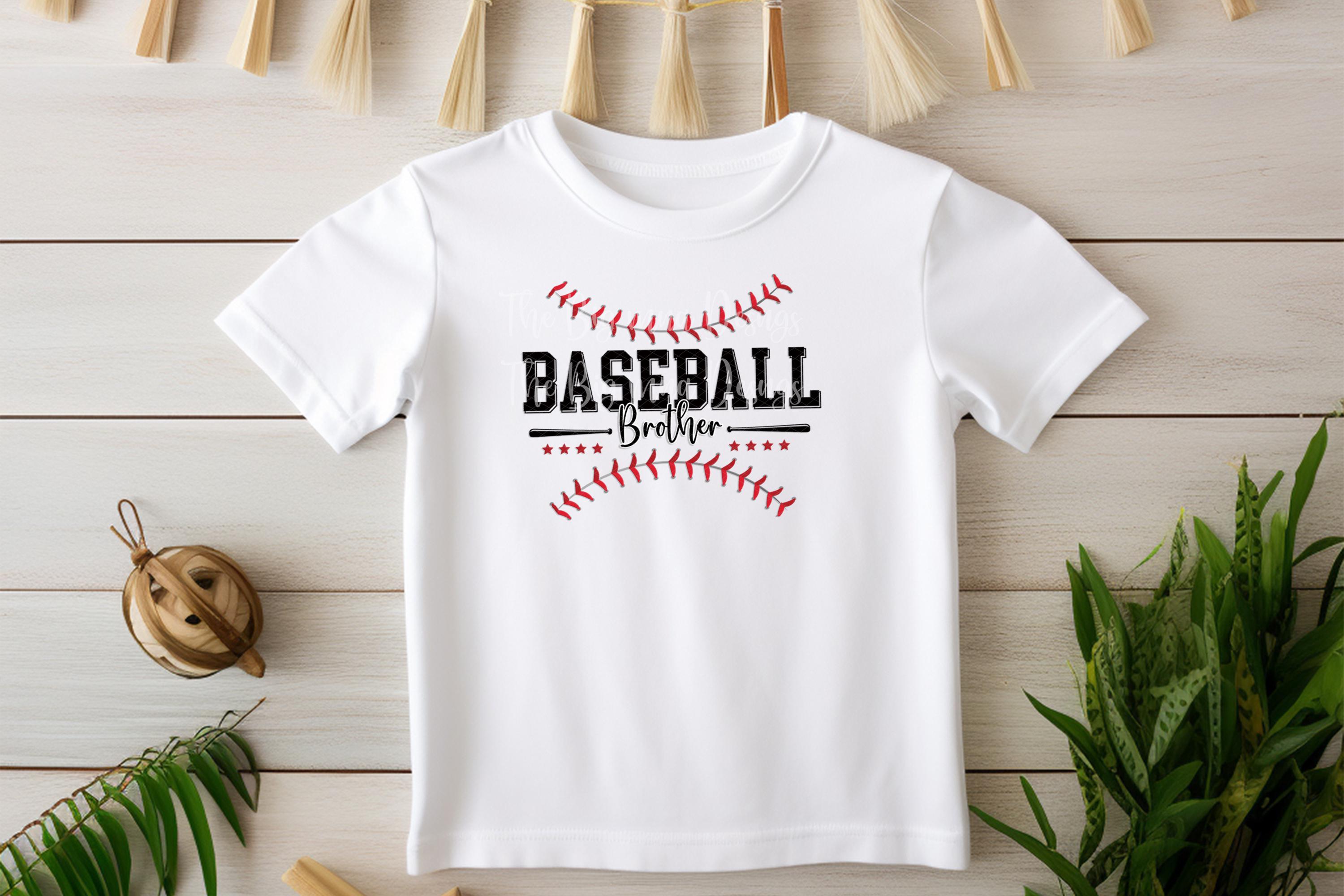 Baseball Brother Onesie® or Toddler Shirt | Custom Sports Baby Outfit | Sibling Shirt with Number
