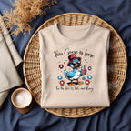 Let the festivities fly with this hilarious “This Goose is Loose for the Red, White, and Booze” DTF Transfer! Featuring a party-ready goose in sunglasses and a top hat sipping a red drink, it’s perfect for making standout shirts this July 4th, Memorial Day, or any red, white, and boozy occasion.