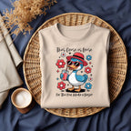 Get your customers or your craft game ready for summer with this hilarious DTF transfer! The “This Goose is Loose – For the Red, White & Booze!” design features a quirky blue goose in a red hat and sunglasses, surrounded by patriotic florals. It’s perfect for July 4th, summer BBQs, and lake parties!