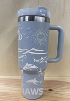Jaws Shark Beach Personalized 40 oz Stainless Steel Tumbler