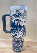 Fishing Personalized 40 oz Stainless Steel Tumbler