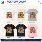 Juggling gator shirt color options in White, Natural, Sport Grey, Black, Navy, and Light Pink.