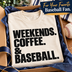 Weekends Coffee and Baseball: Shirt styled in gift box. The Big Man Designs.